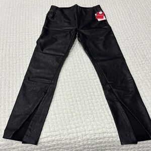 Spanx Leather Pants with Slit